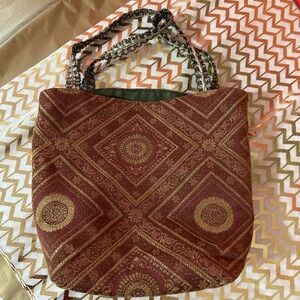 HANDMADE reversible small tote bag
